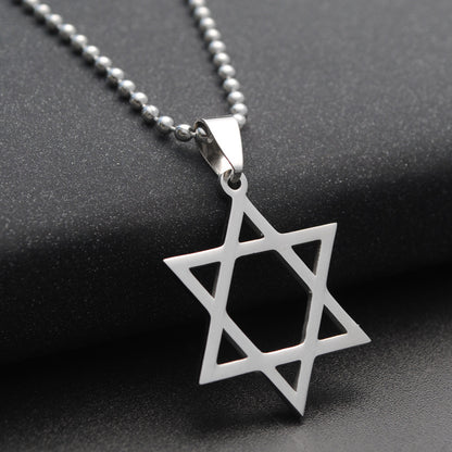 Six-pointed star necklace