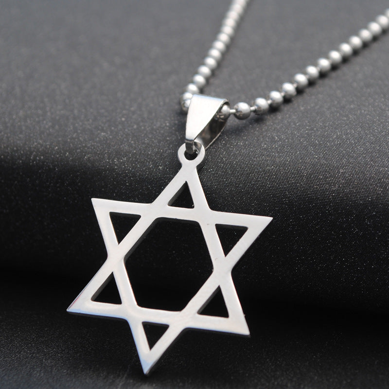 Six-pointed star necklace