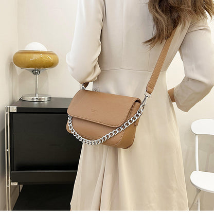 Unique Design Soft Leather Chain Small Square Bag Light Luxury Shoulder Messenger Bag